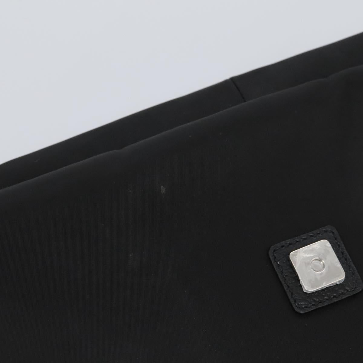 Fendi Black Nylon Baguette Messenger Bag