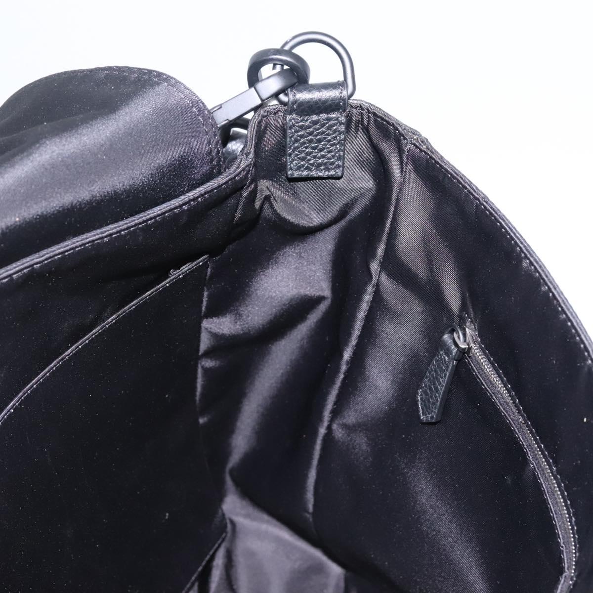 Fendi Black Nylon Baguette Messenger Bag