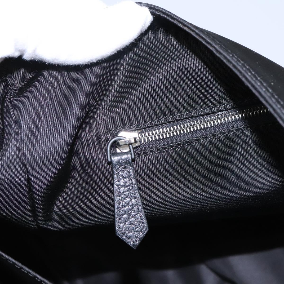 Fendi Black Nylon Baguette Messenger Bag