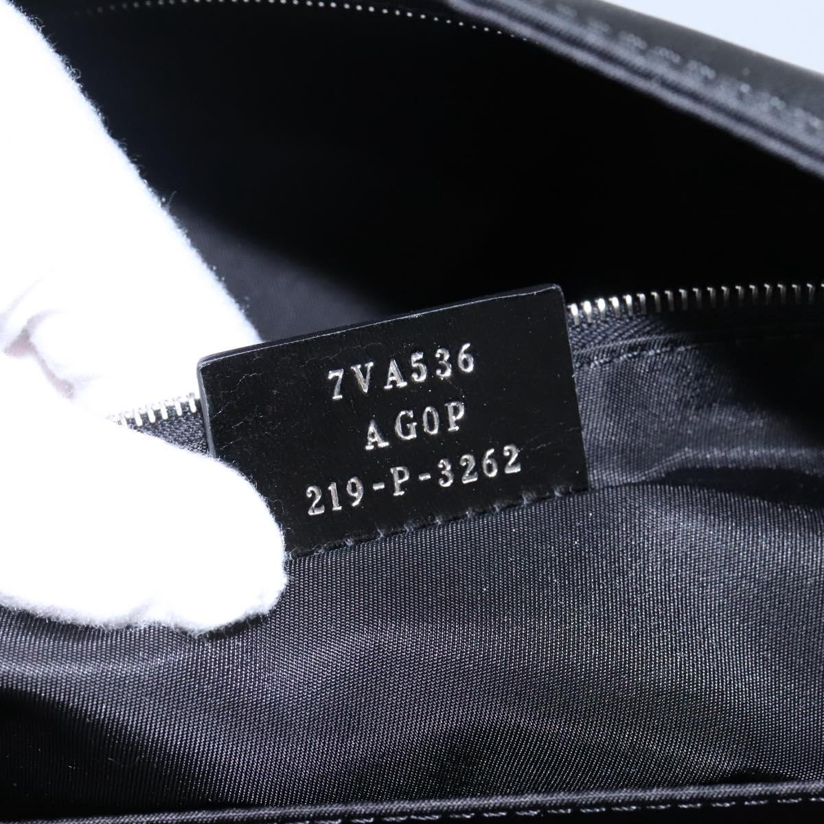 Fendi Black Nylon Baguette Messenger Bag