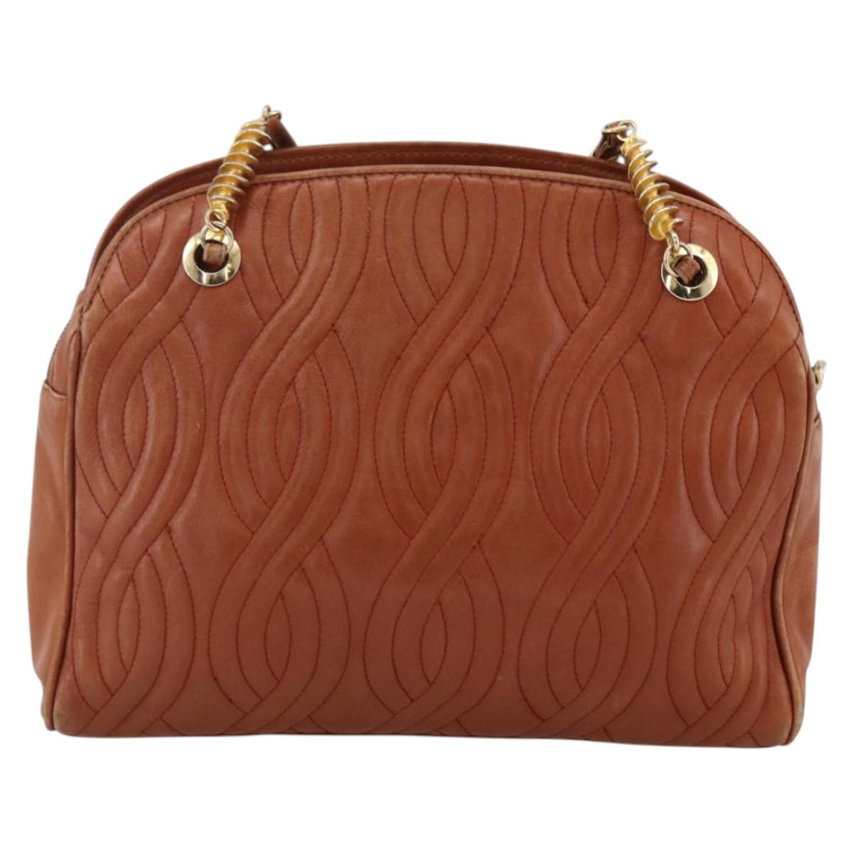 Fendi Macaroni Leather Shoulder Bag