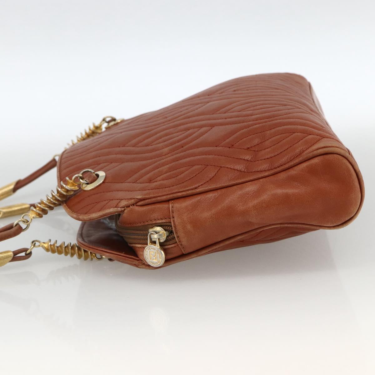 Fendi Macaroni Leather Shoulder Bag