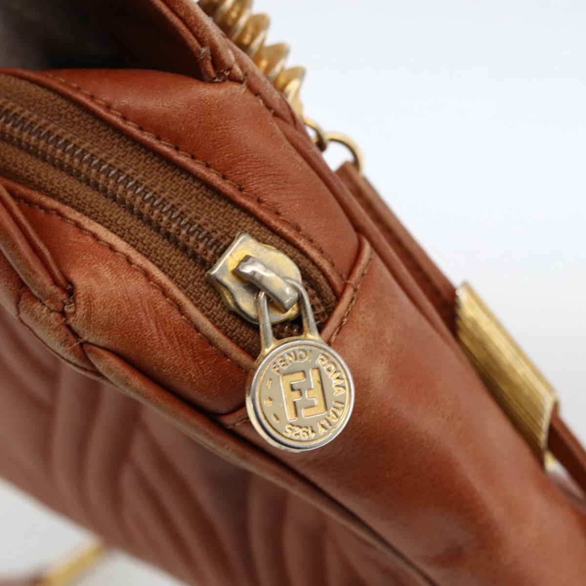 Fendi Macaroni Leather Shoulder Bag