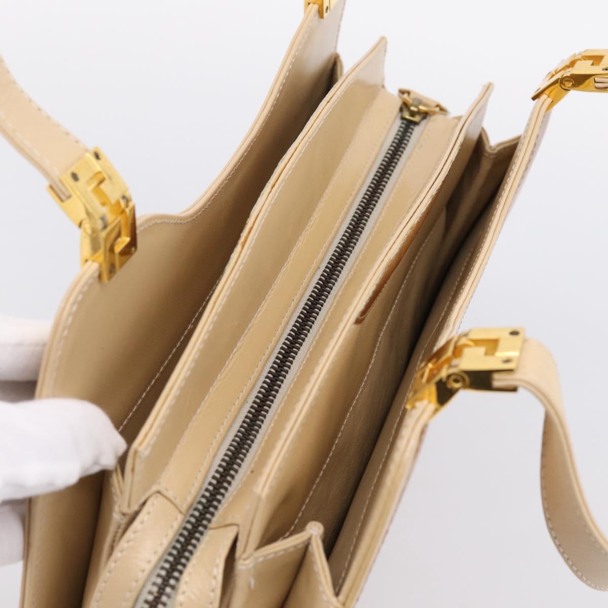 Fendi Gold Leather Handbag