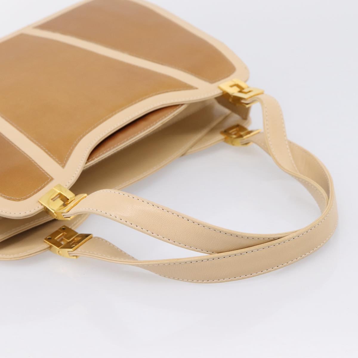 Fendi Gold Leather Handbag