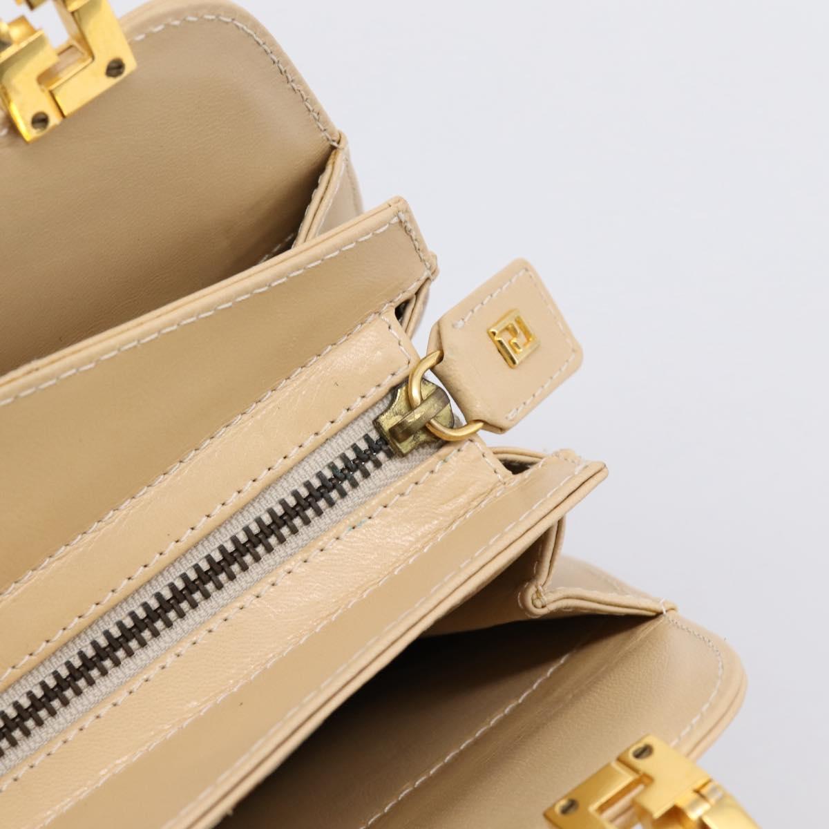 Fendi Gold Leather Handbag