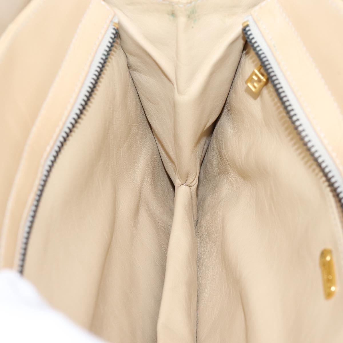 Fendi Gold Leather Handbag