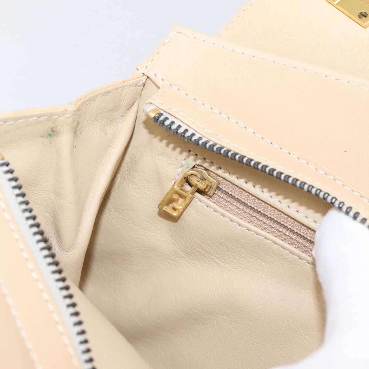 Fendi Gold Leather Handbag