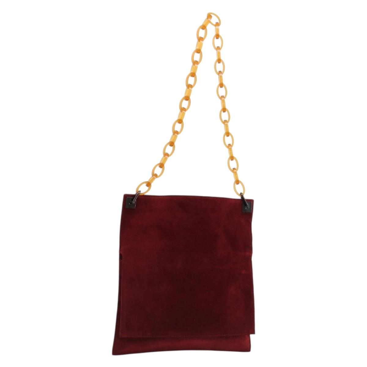 Gucci Suede Chain Shoulder Bag
