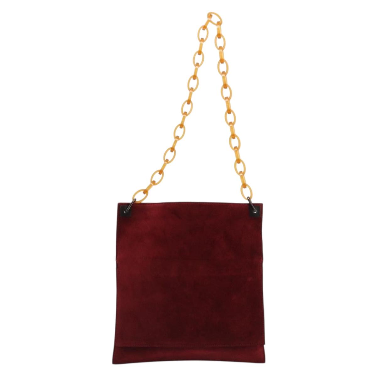Gucci Suede Chain Shoulder Bag