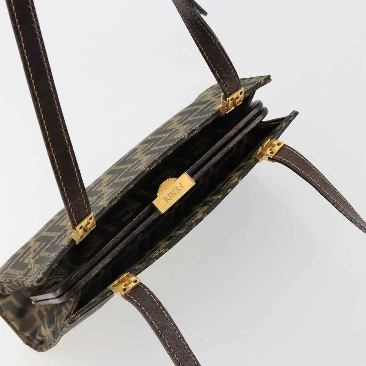 Fendi Zucca Canvas Shoulder Bag