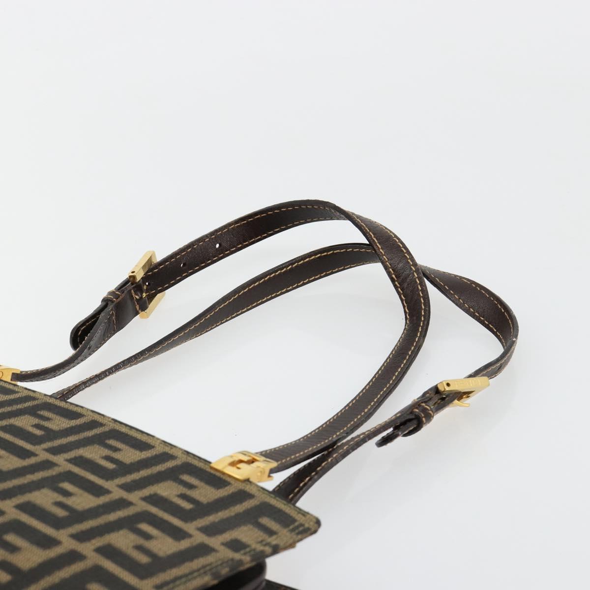 Fendi Zucca Canvas Shoulder Bag