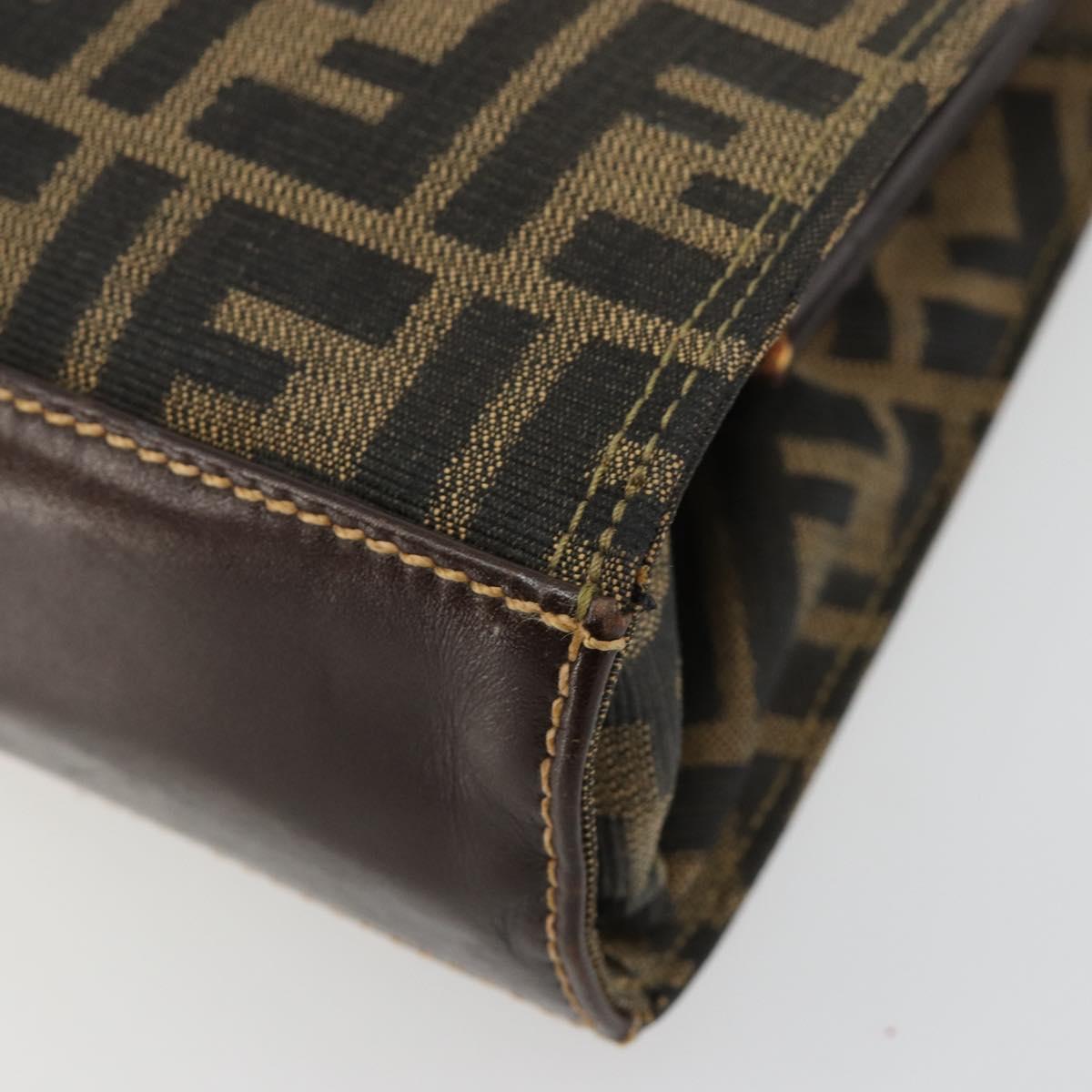 Fendi Zucca Canvas Shoulder Bag