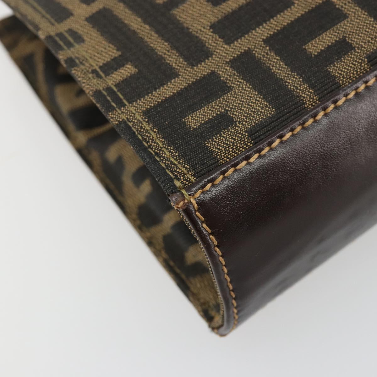 Fendi Zucca Canvas Shoulder Bag