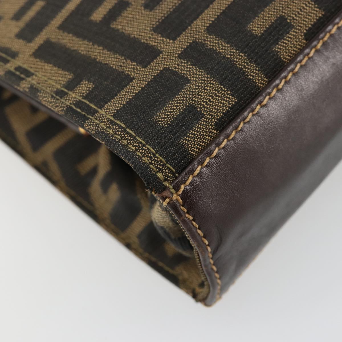 Fendi Zucca Canvas Shoulder Bag