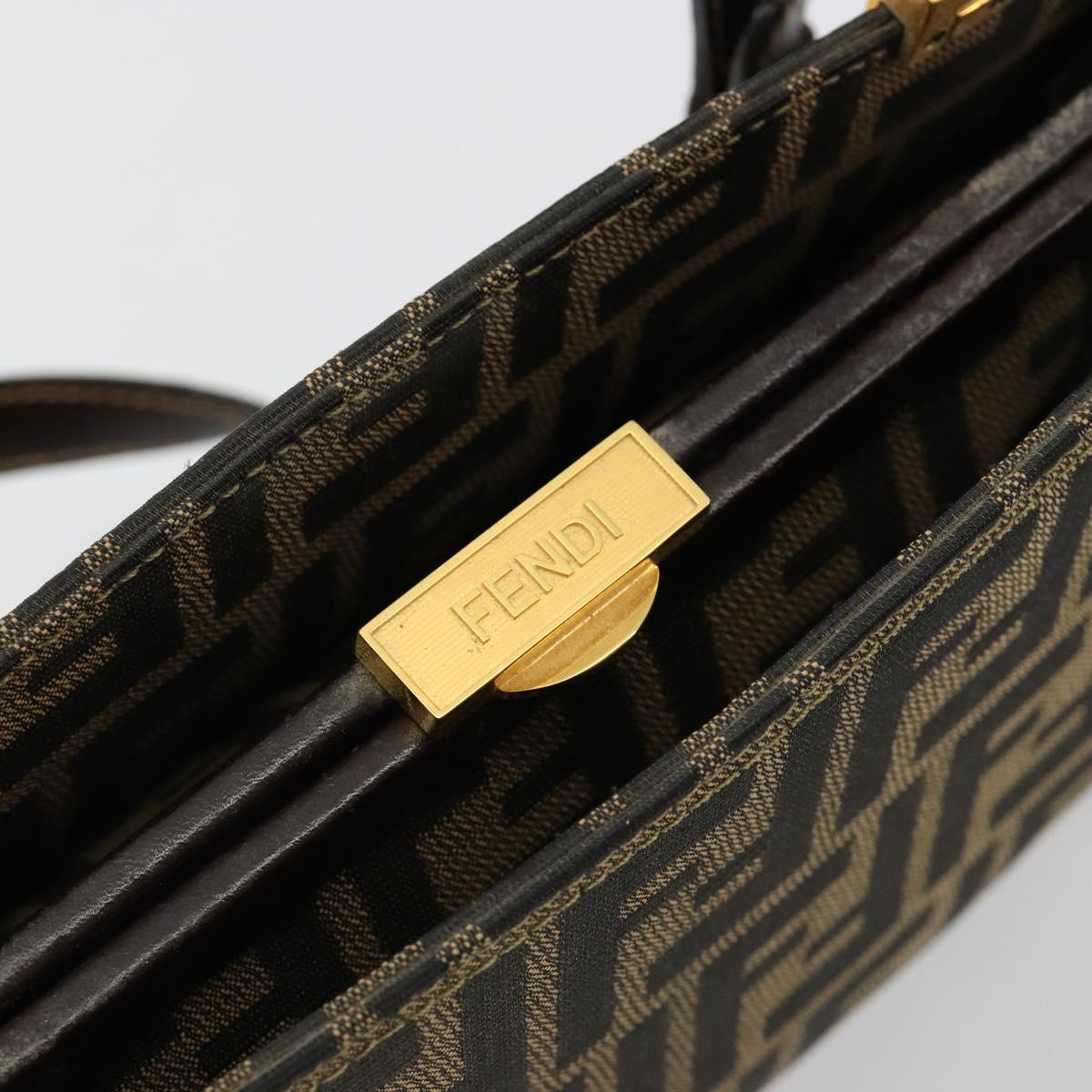 Fendi Zucca Canvas Shoulder Bag