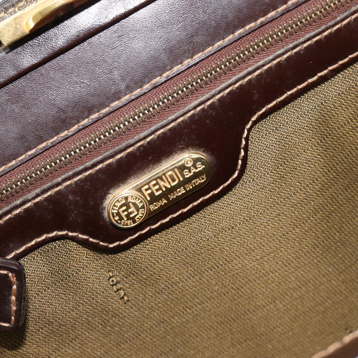 Fendi Zucca Canvas Shoulder Bag