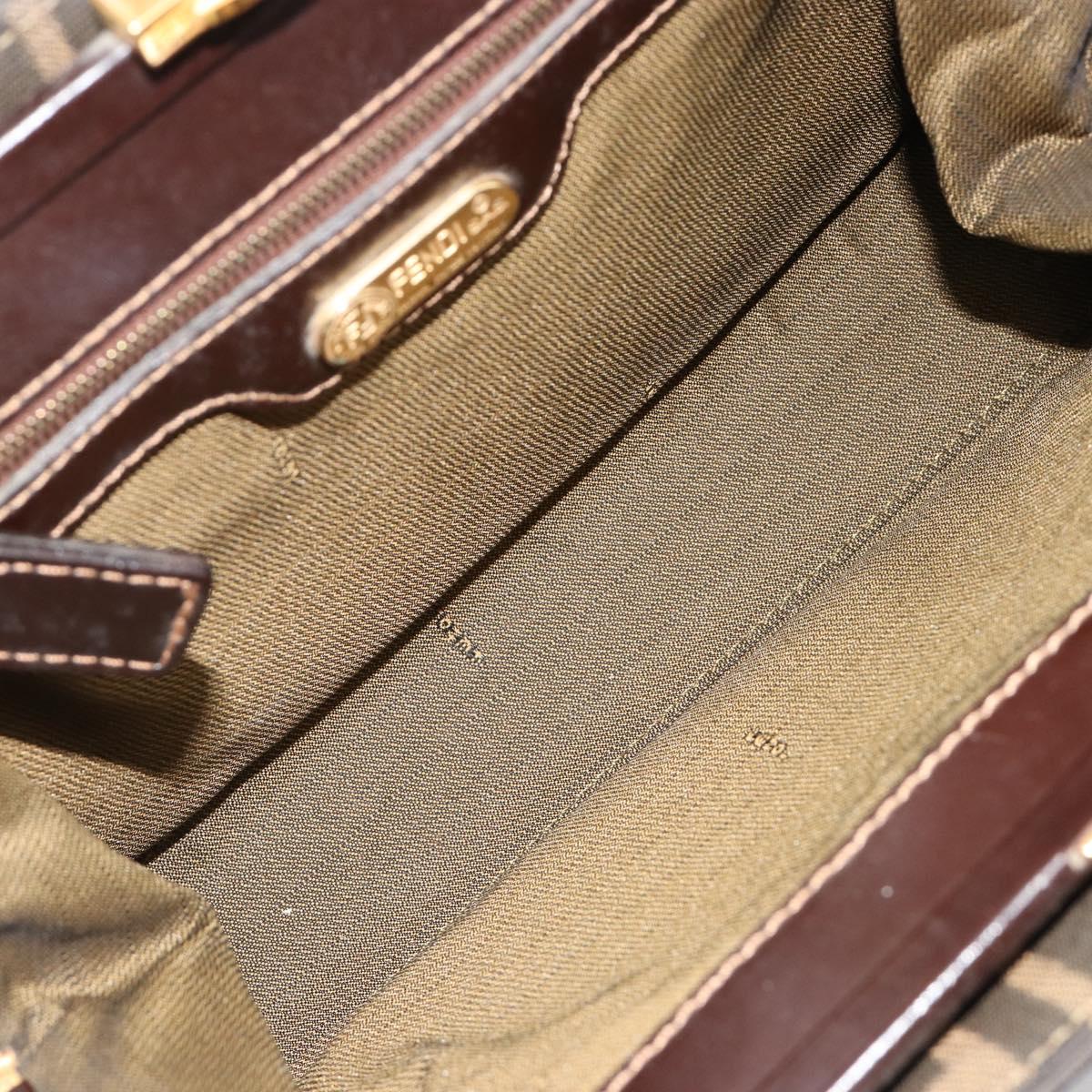 Fendi Zucca Canvas Shoulder Bag