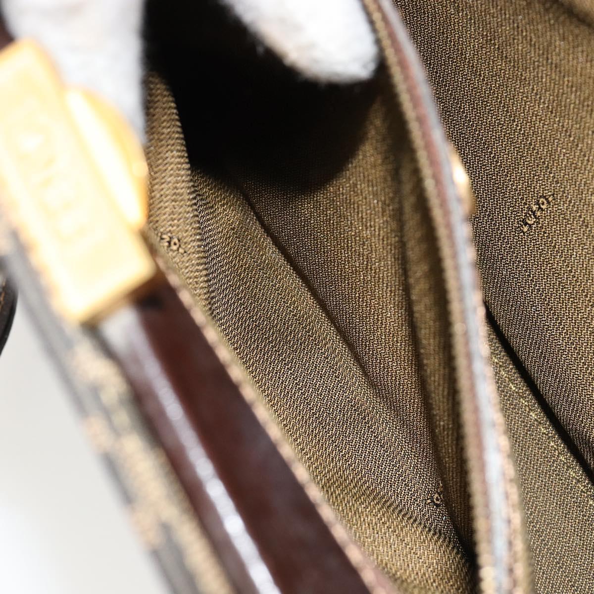 Fendi Zucca Canvas Shoulder Bag