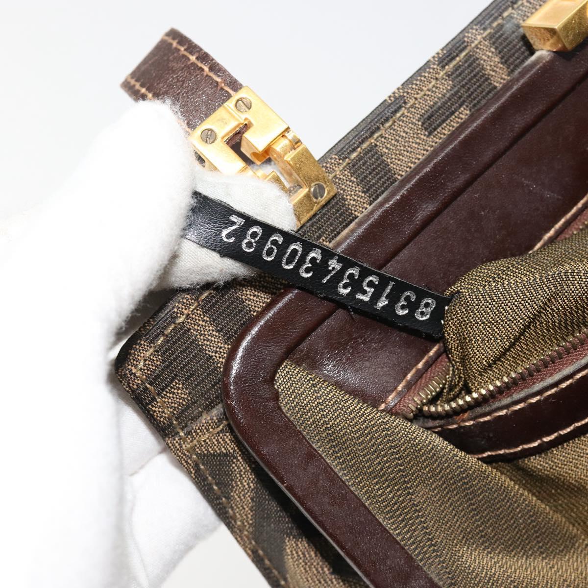 Fendi Zucca Canvas Shoulder Bag