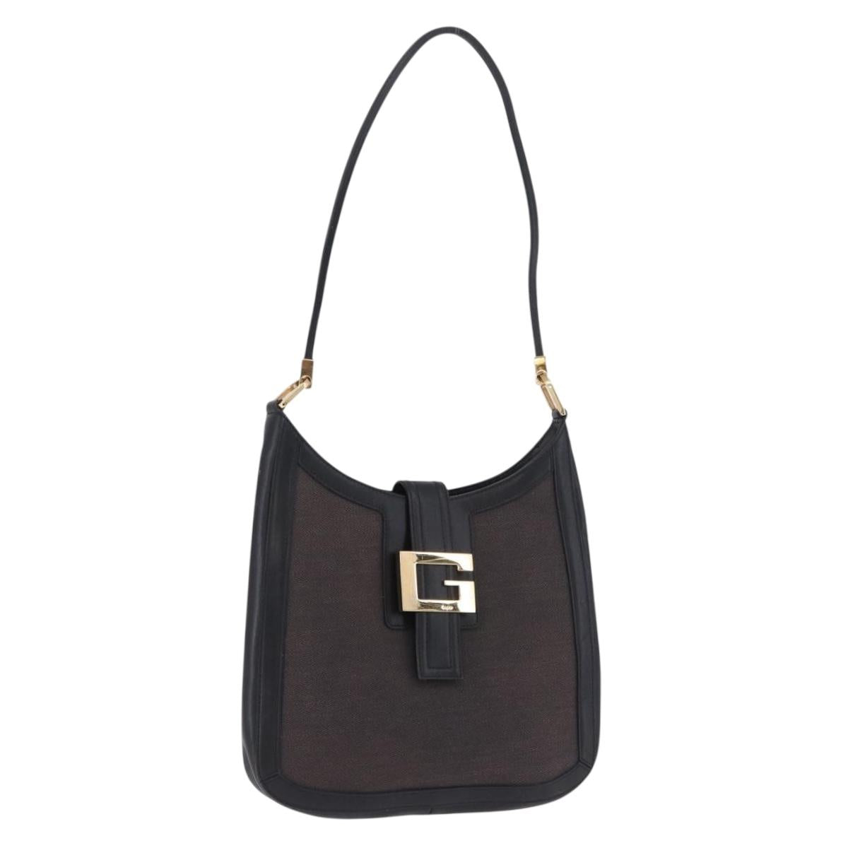 Gucci Canvas G Buckle Shoulder Bag