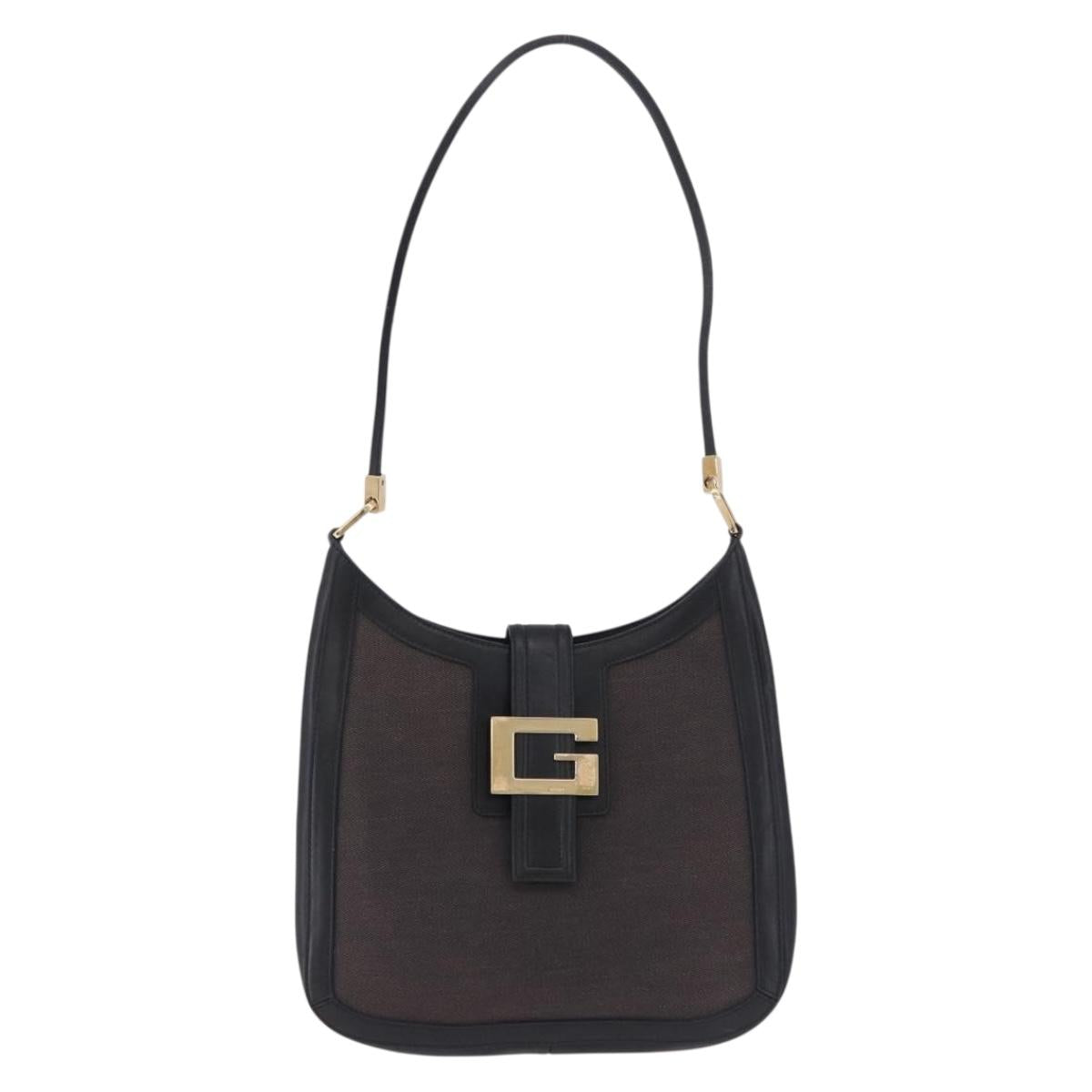 Gucci Canvas G Buckle Shoulder Bag