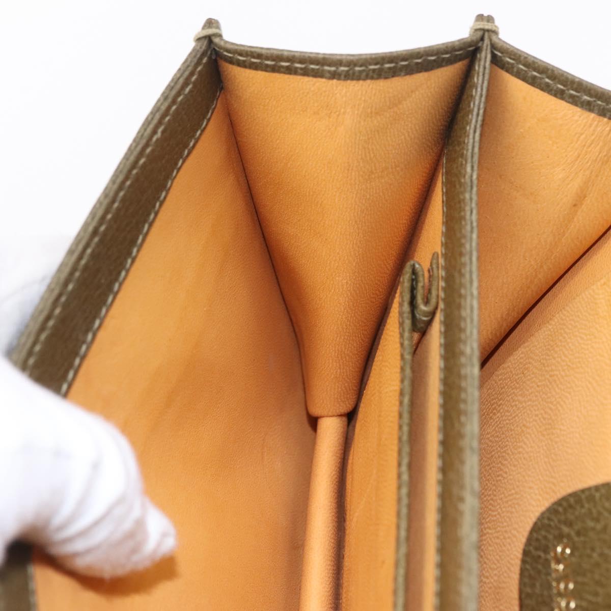 Gucci Olive Leather 2-Way Handbag