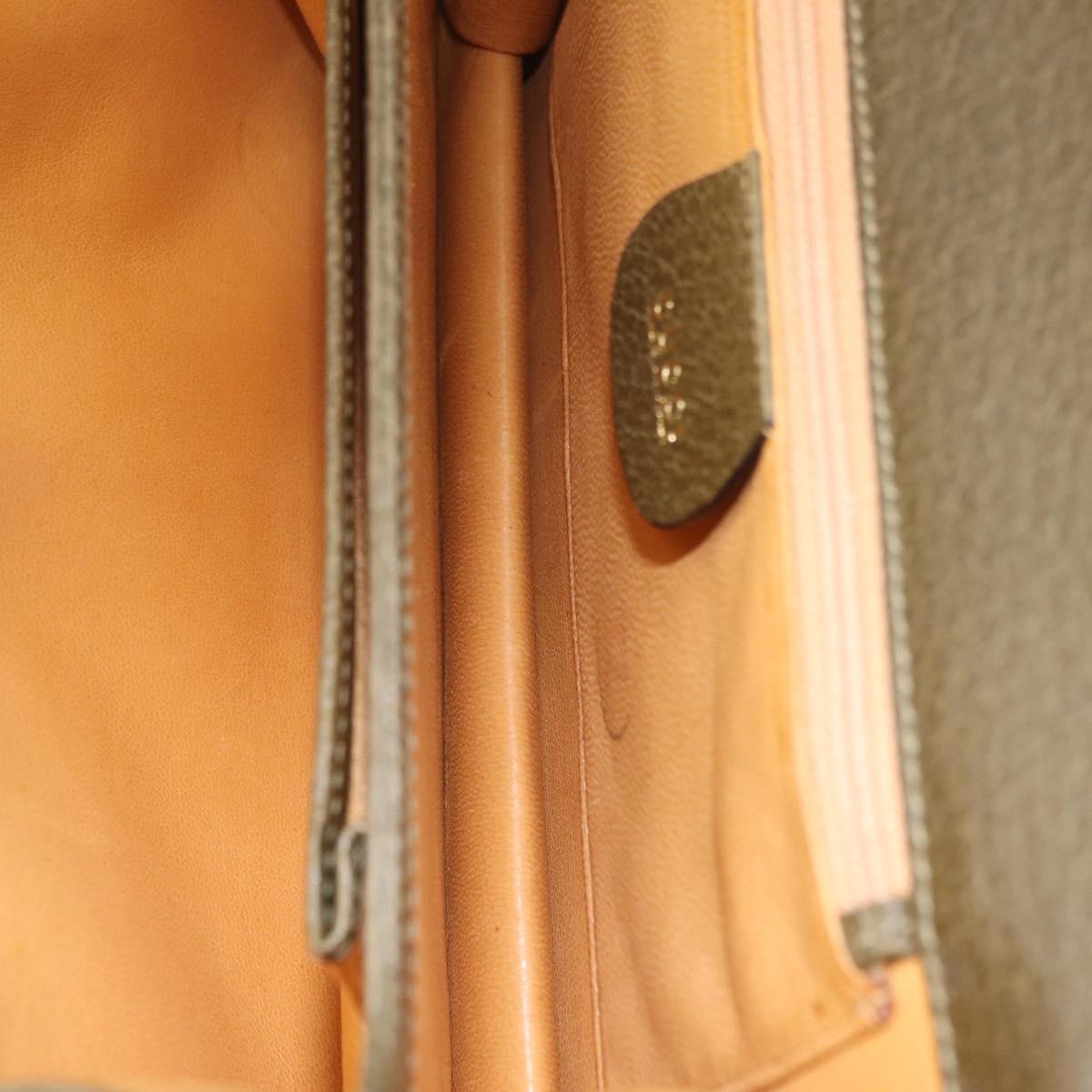Gucci Olive Leather 2-Way Handbag