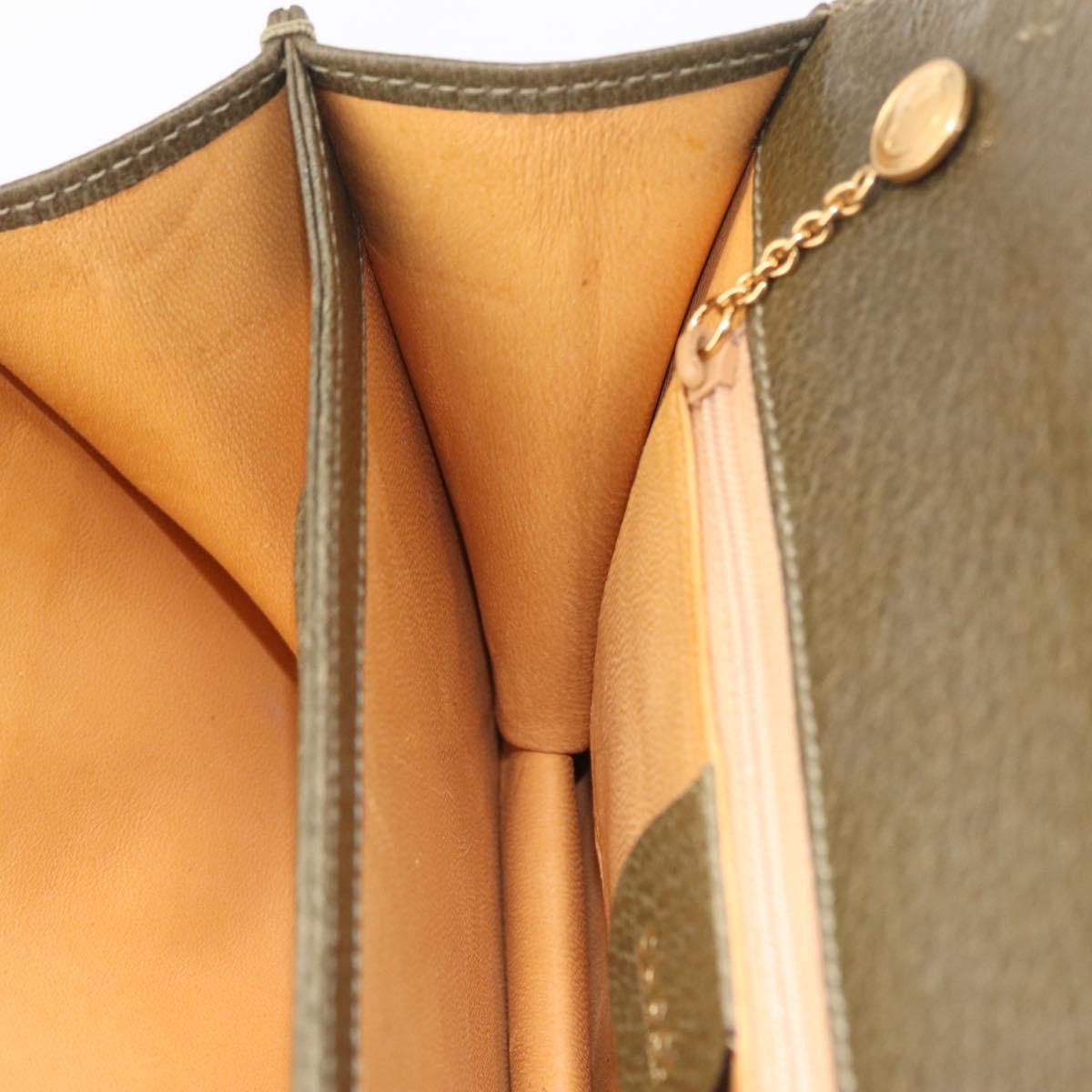 Gucci Olive Leather 2-Way Handbag