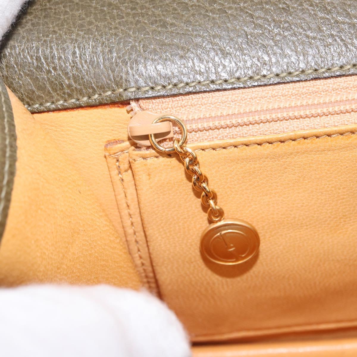 Gucci Olive Leather 2-Way Handbag