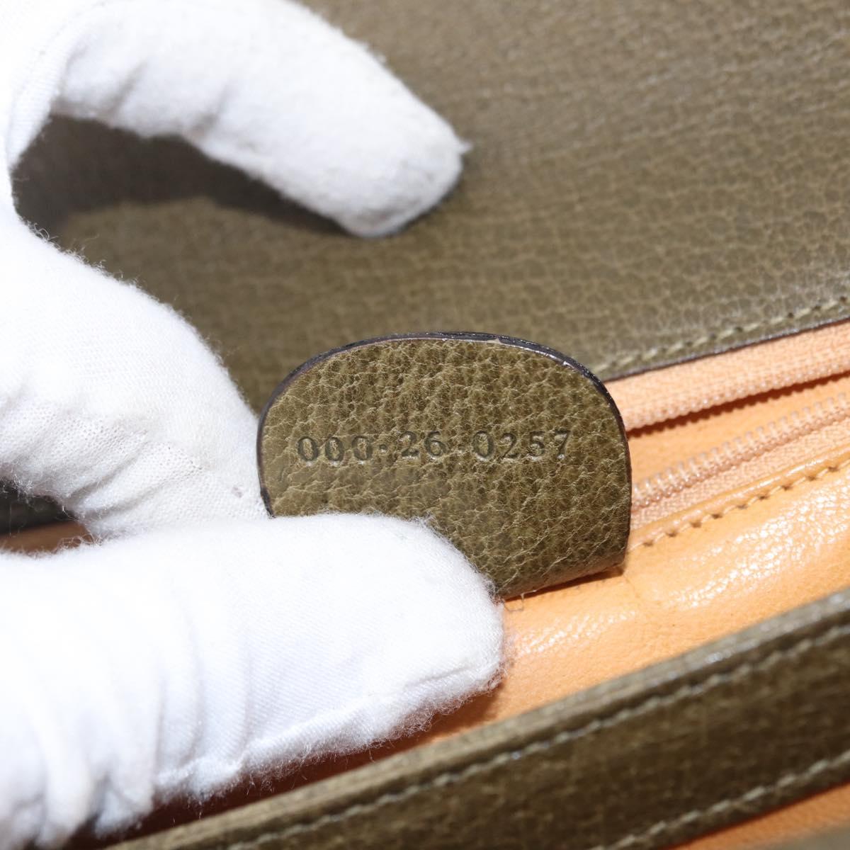 Gucci Olive Leather 2-Way Handbag
