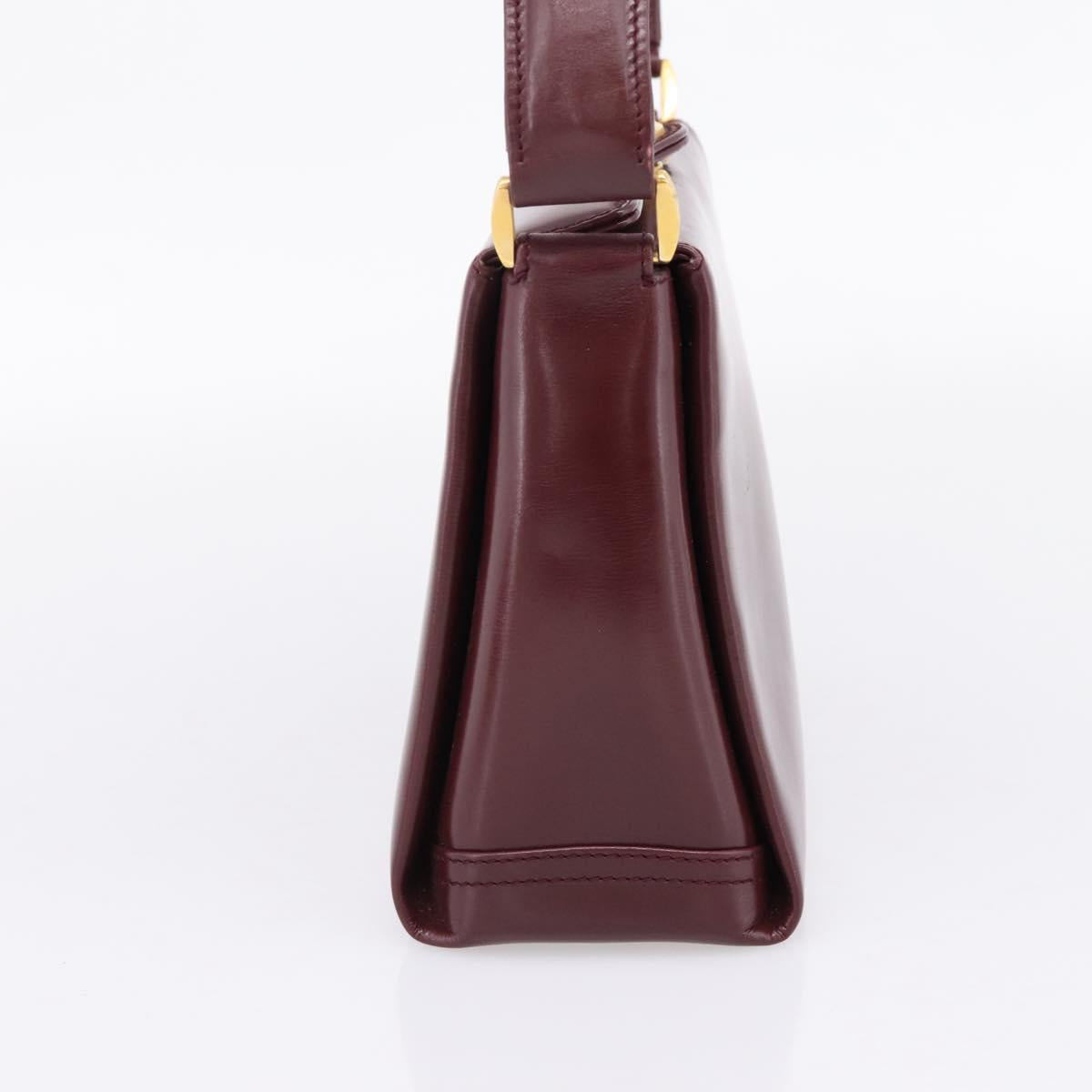 Gucci  Bordeaux Leather Handbag