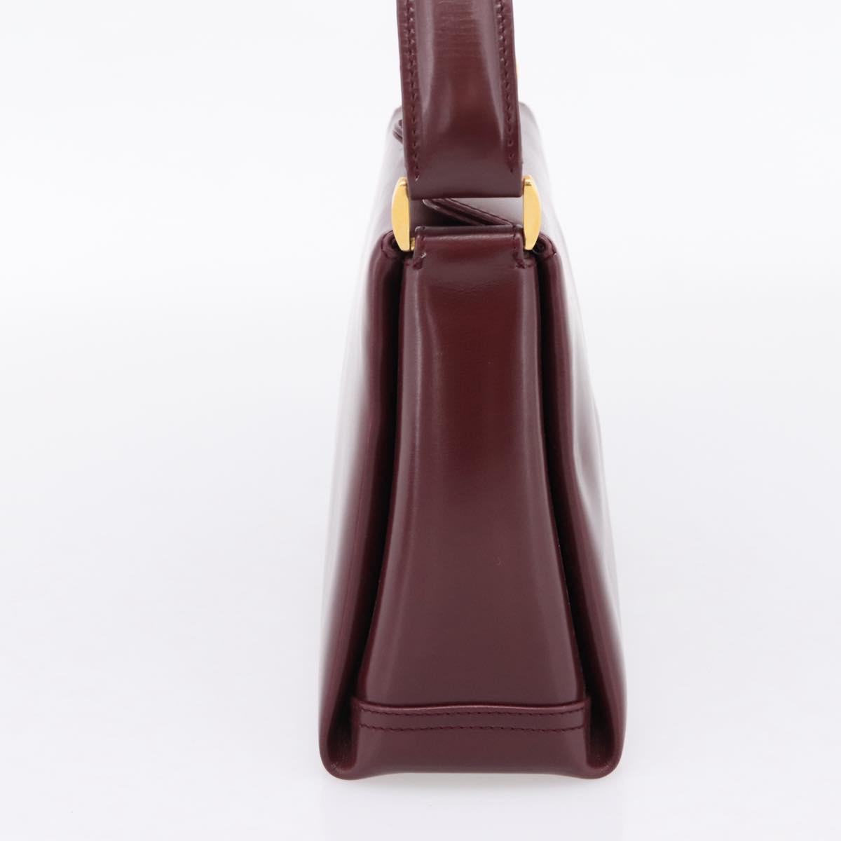 Gucci  Bordeaux Leather Handbag