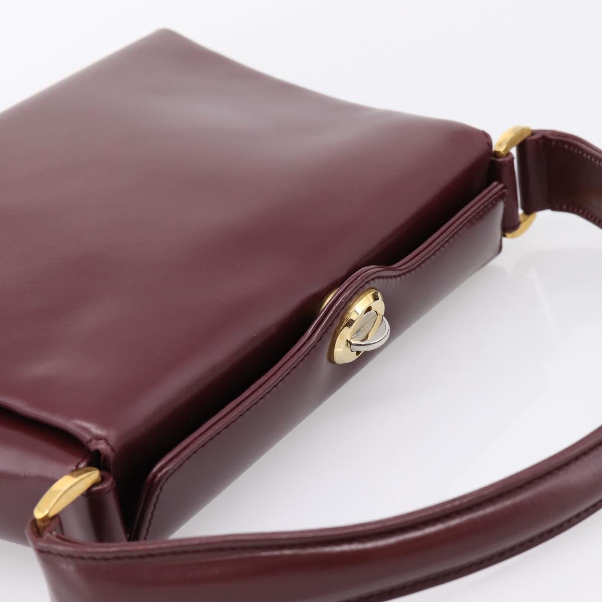 Gucci  Bordeaux Leather Handbag