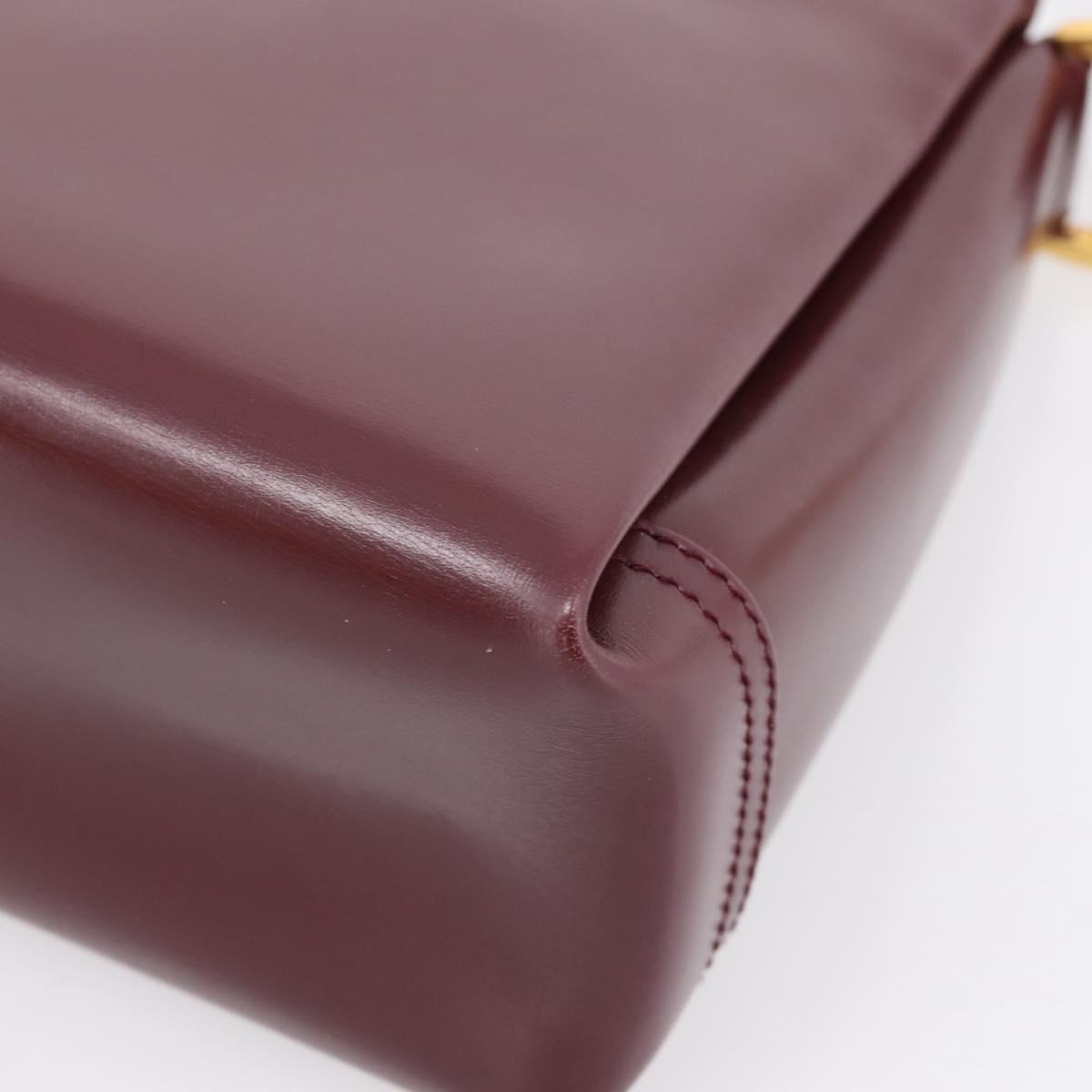 Gucci  Bordeaux Leather Handbag