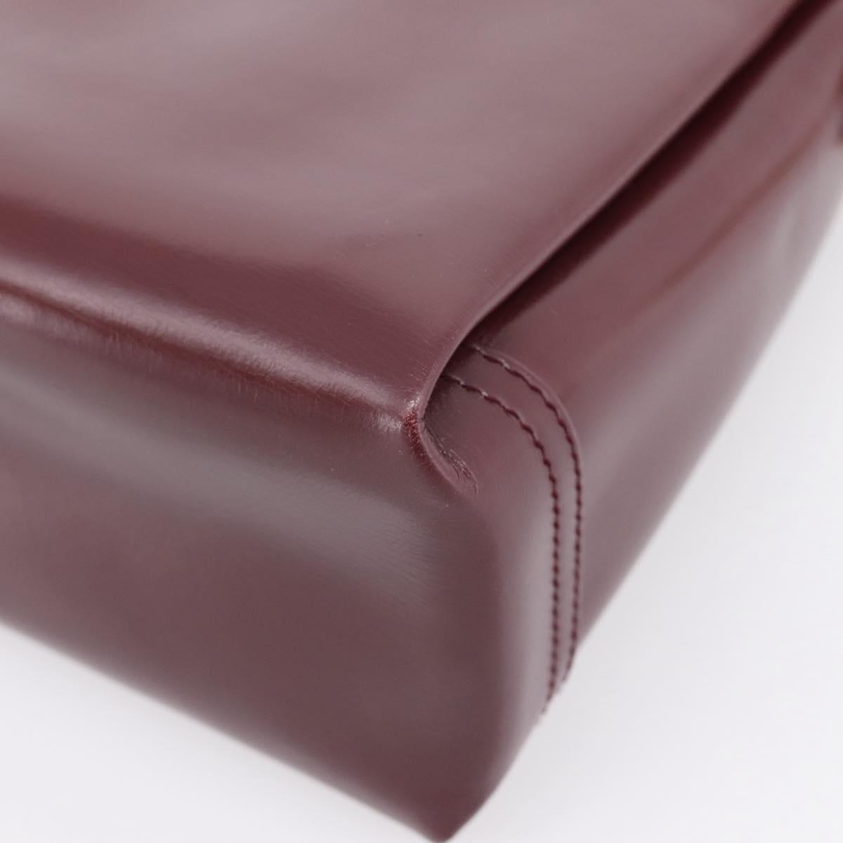 Gucci  Bordeaux Leather Handbag
