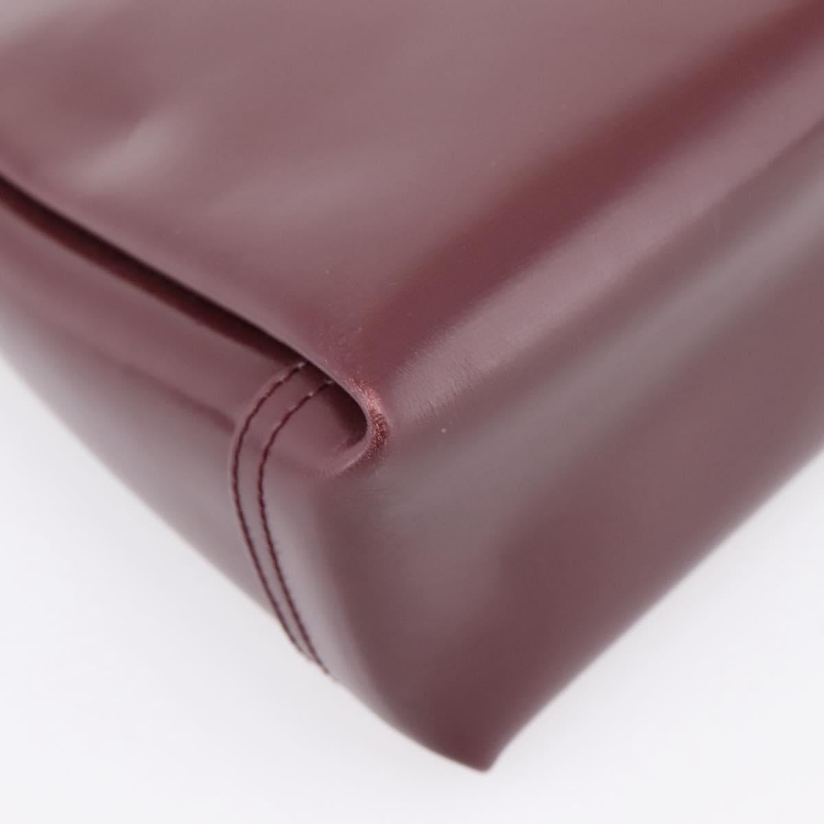 Gucci  Bordeaux Leather Handbag