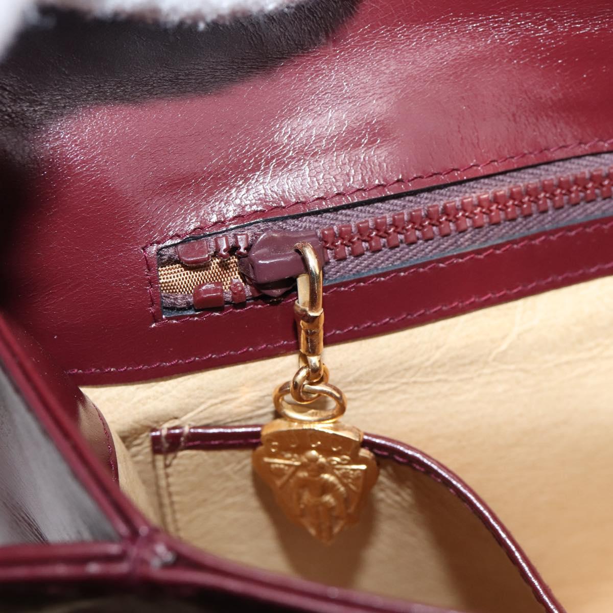 Gucci  Bordeaux Leather Handbag