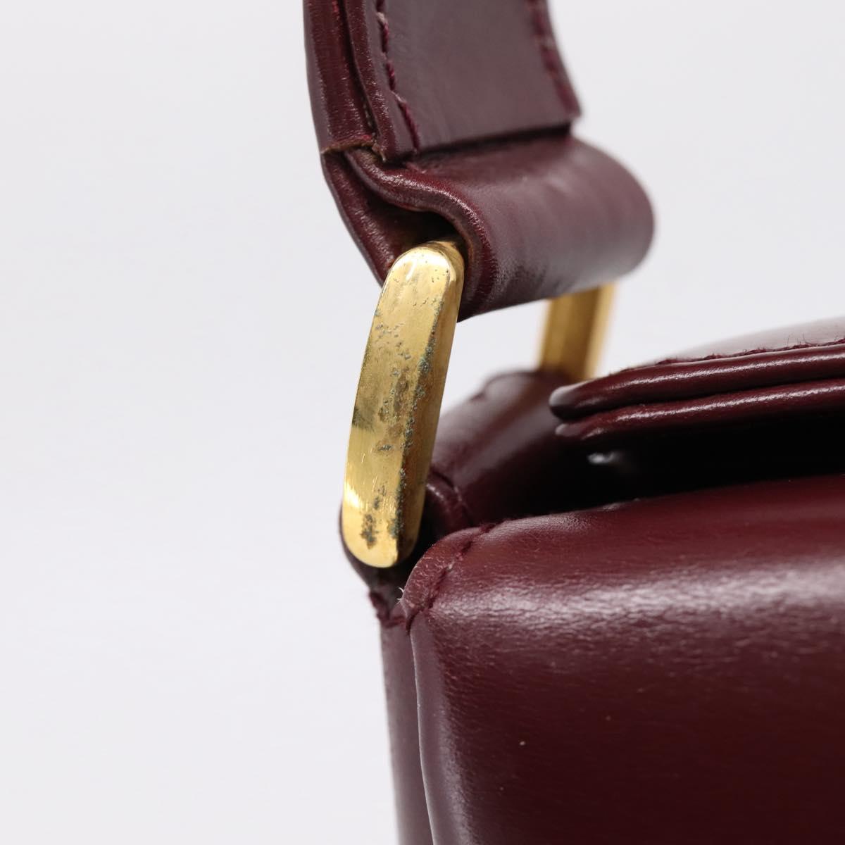 Gucci  Bordeaux Leather Handbag