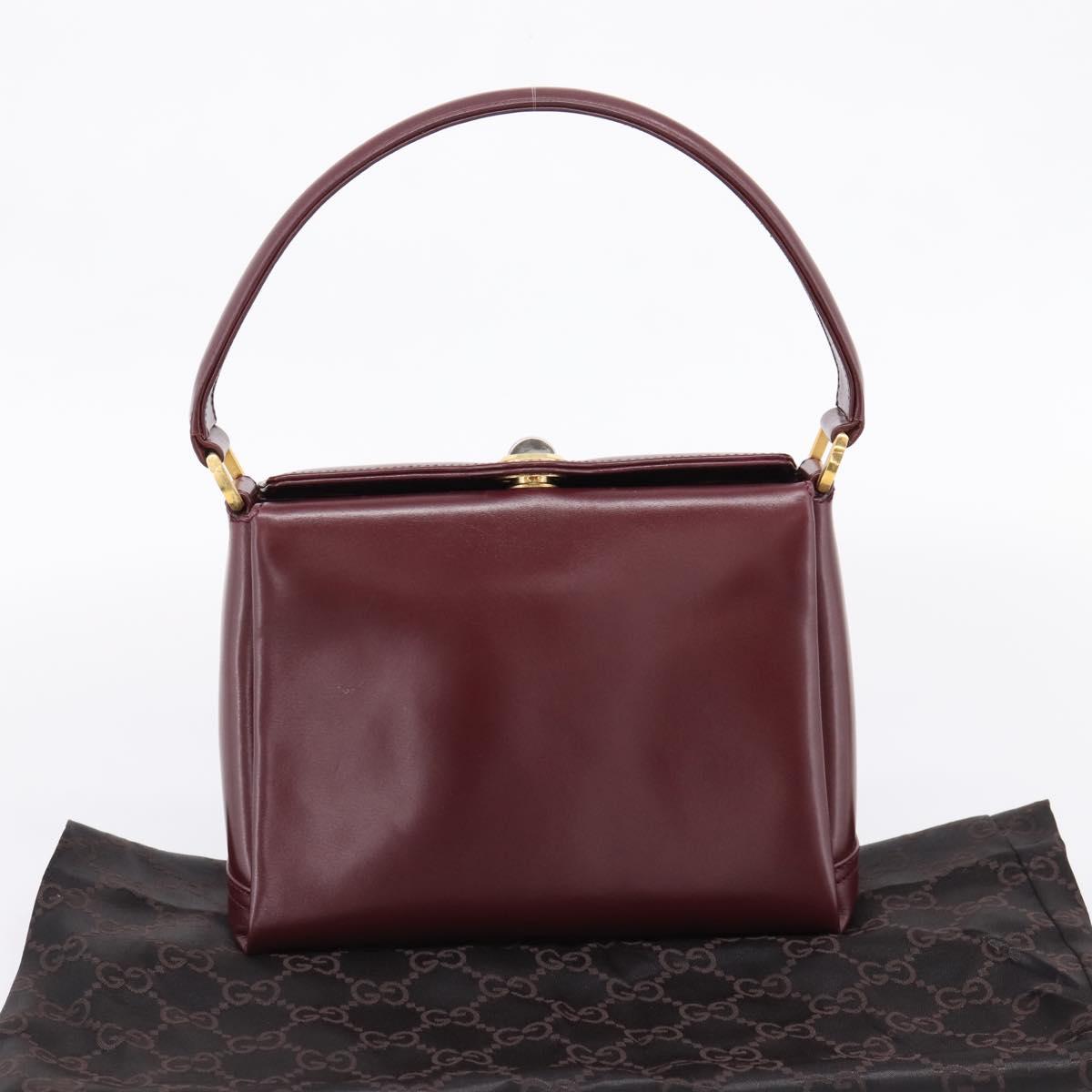 Gucci  Bordeaux Leather Handbag