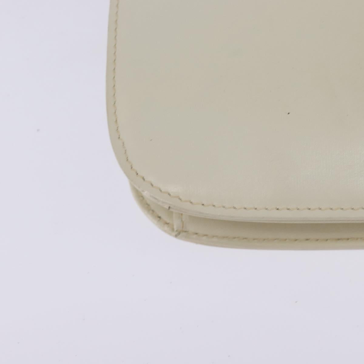 Gucci 70s Ivory Leather Lapis Shoulder Bag
