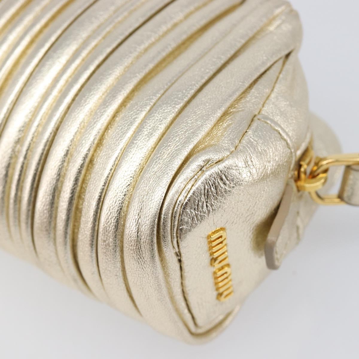 Miu Miu Gold Matelassé Pouch