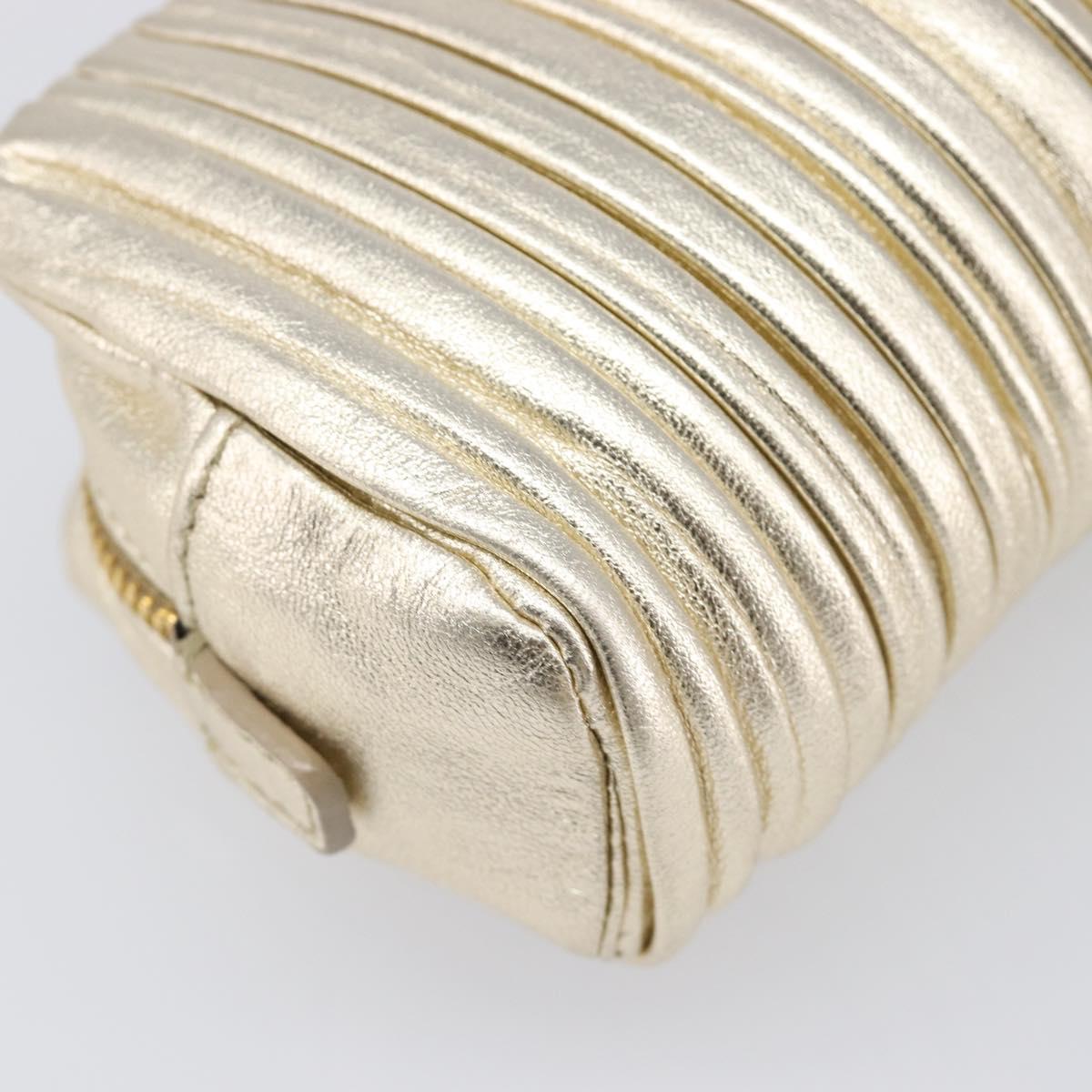 Miu Miu Gold Matelassé Pouch