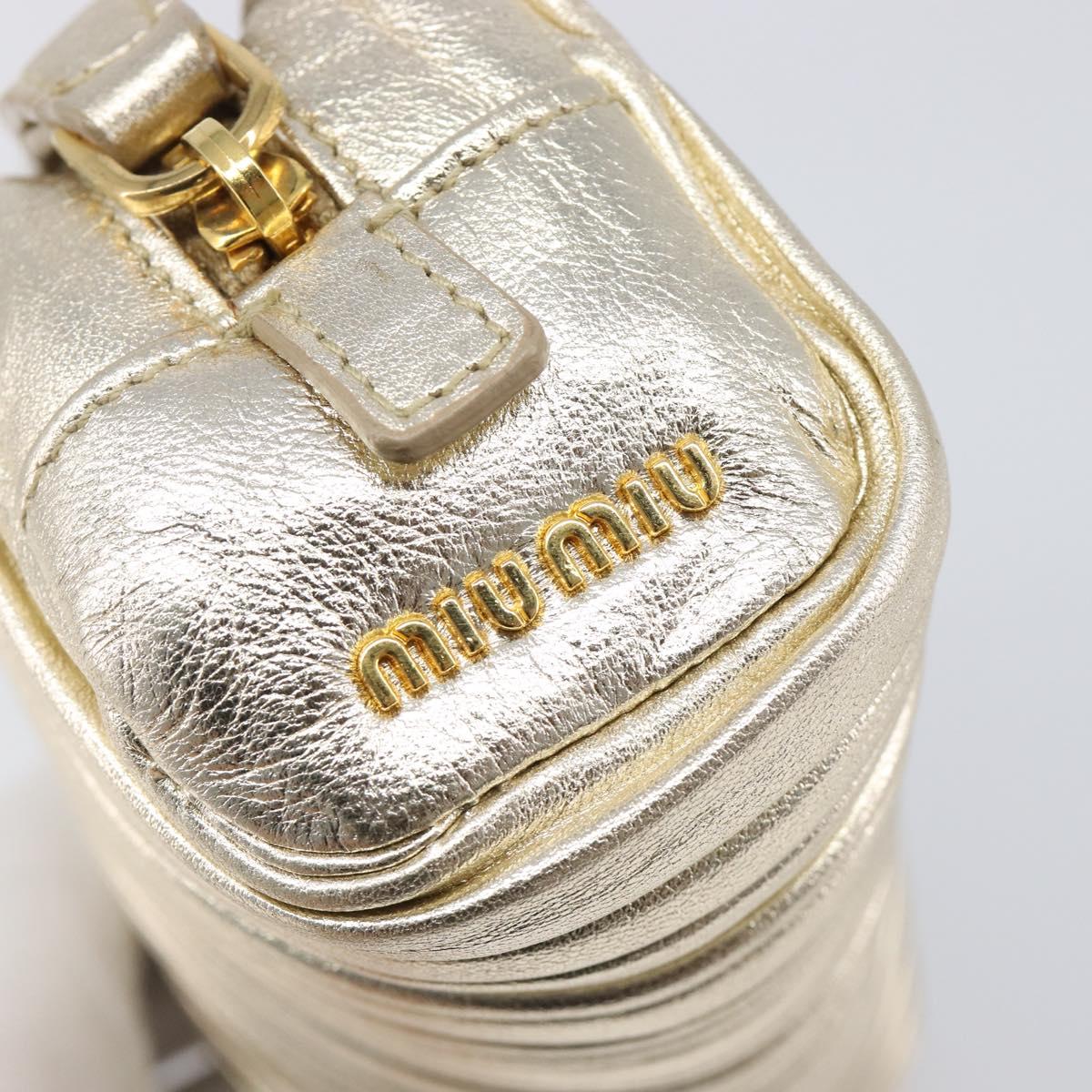 Miu Miu Gold Matelassé Pouch