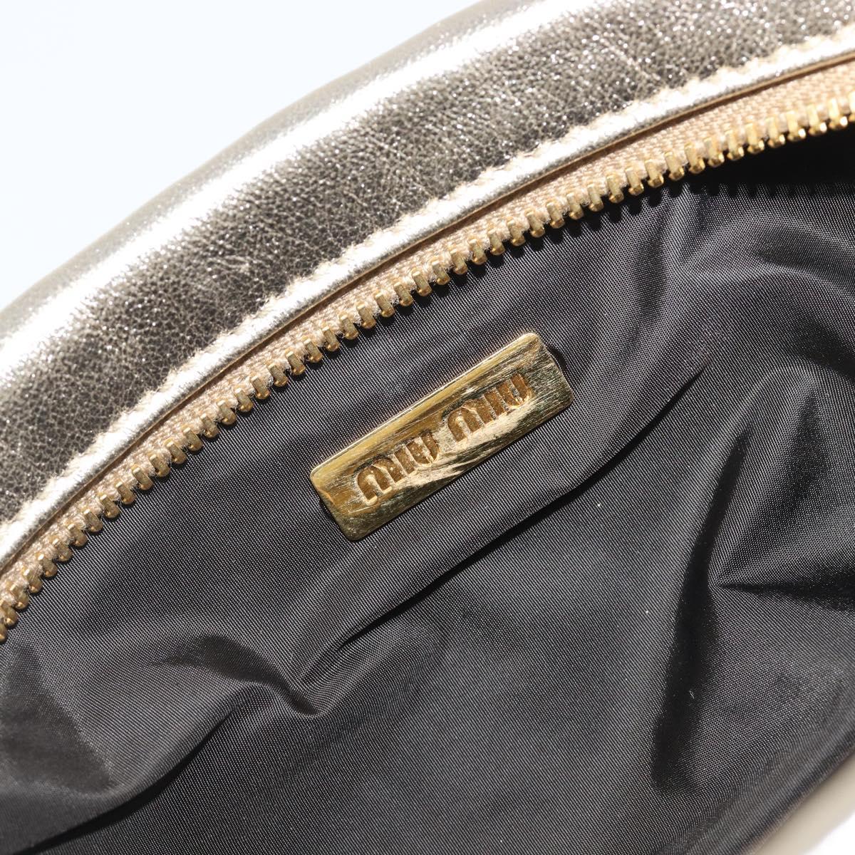 Miu Miu Gold Matelassé Pouch