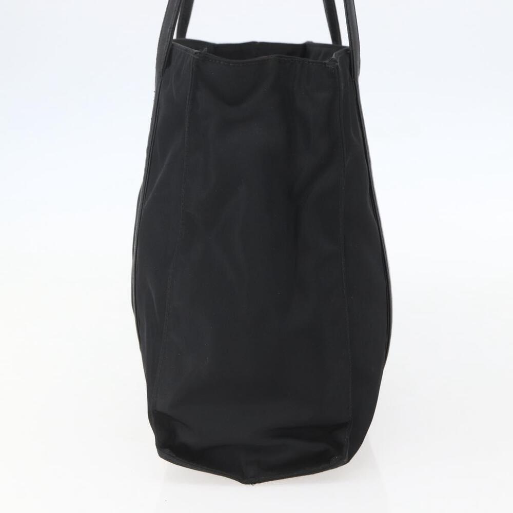 Prada 1990s Tessuto Leather Trim Tote