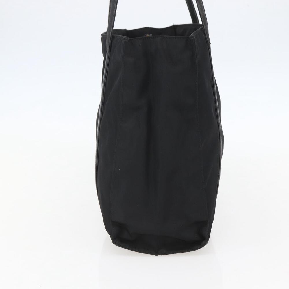 Prada 1990s Tessuto Leather Trim Tote