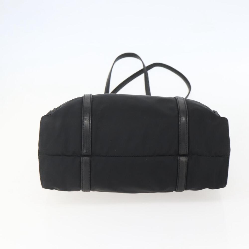 Prada 1990s Tessuto Leather Trim Tote