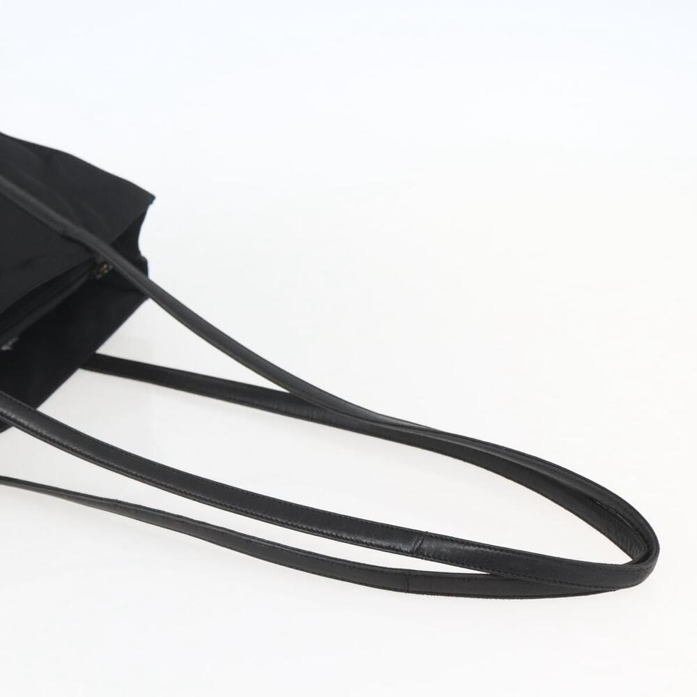 Prada 1990s Tessuto Leather Trim Tote