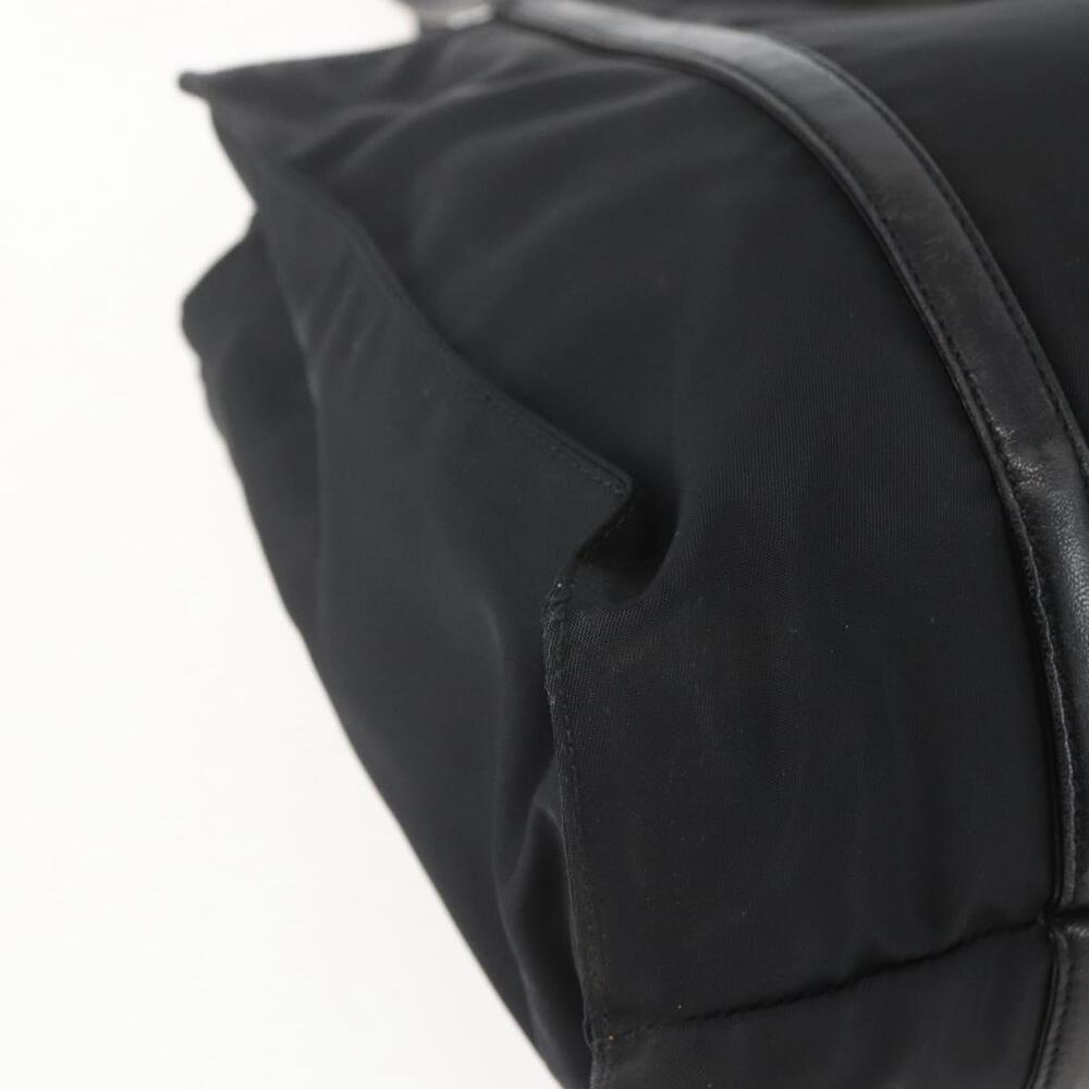 Prada 1990s Tessuto Leather Trim Tote